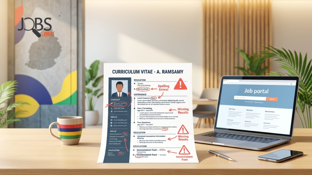 CV mistakes Mauritius job seekers make